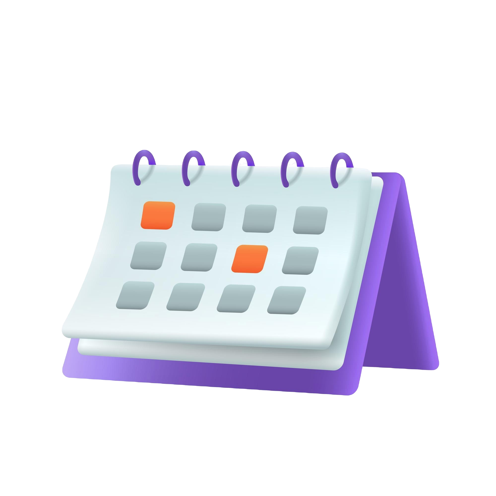 Calendar with scheduled posts